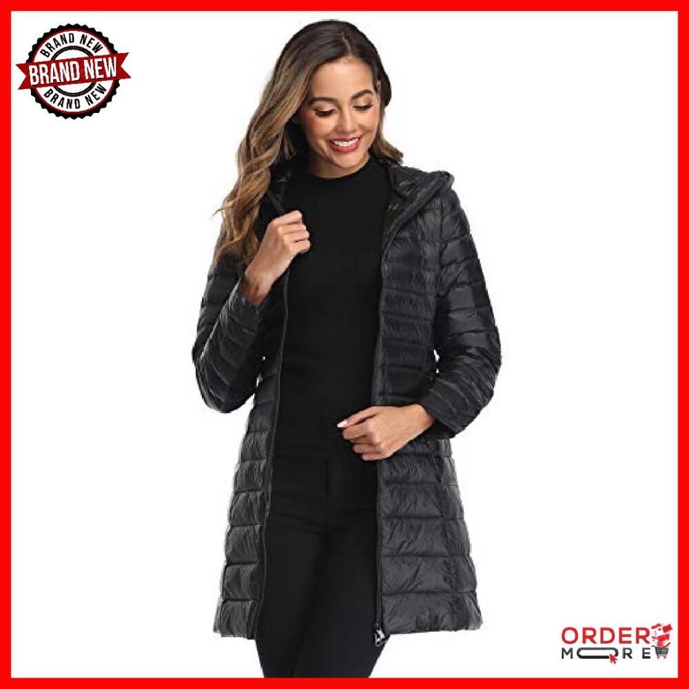 Women's Plus Size Packable Down Jacket Hooded Puf… - image 6